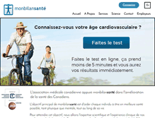 Tablet Screenshot of monbilansante.com